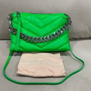 NWT Rebecca Minkoff Neon Green Crossbody Bag